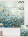 Blue and Bronze Dots on Glass II - Modern & Contemporary Canvas Art