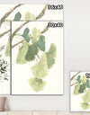 Watercolor Gingko Leaves I - Cabin & Lodge Gallery-wrapped Canvas