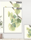 Watercolor Gingko Leaves II - Cabin & Lodge Canvas Artwork