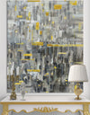 Glam Gold Reflection - Modern & Transitional Canvas Art