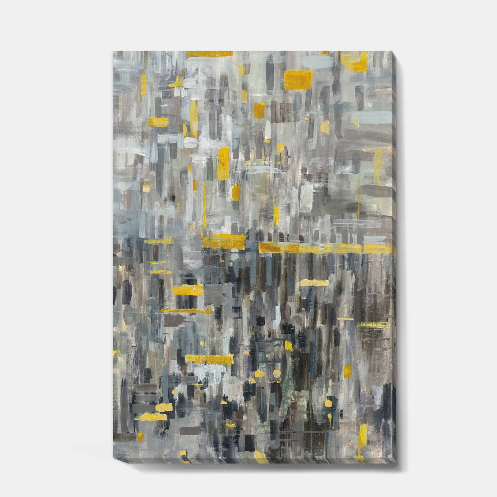 Glam Gold Reflection - Modern & Transitional Canvas Art