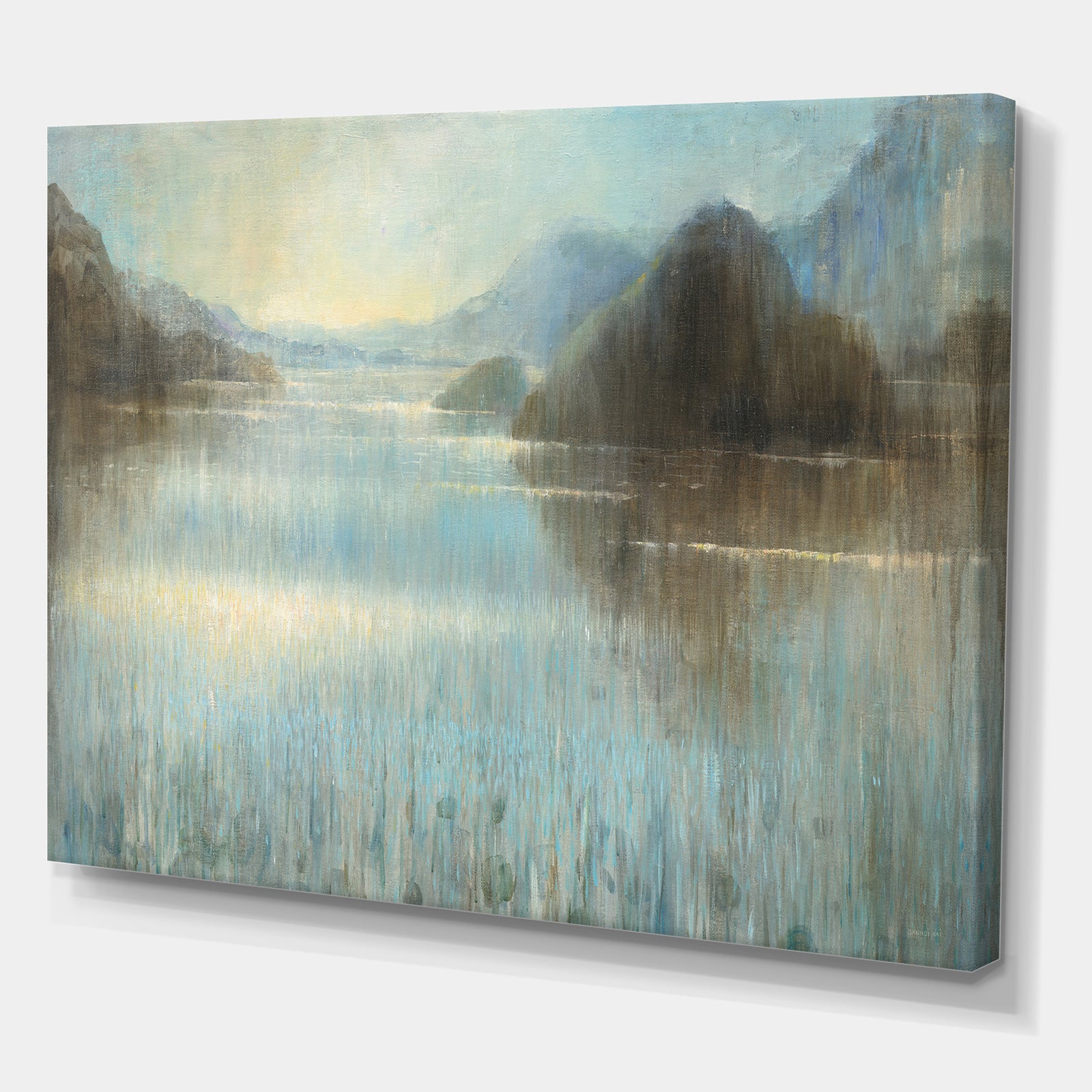 Vue from Lase House - Lake House Premium Canvas Wall Art