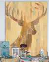 Golden Deer I - Modern Farmhouse Gallery-wrapped Canvas