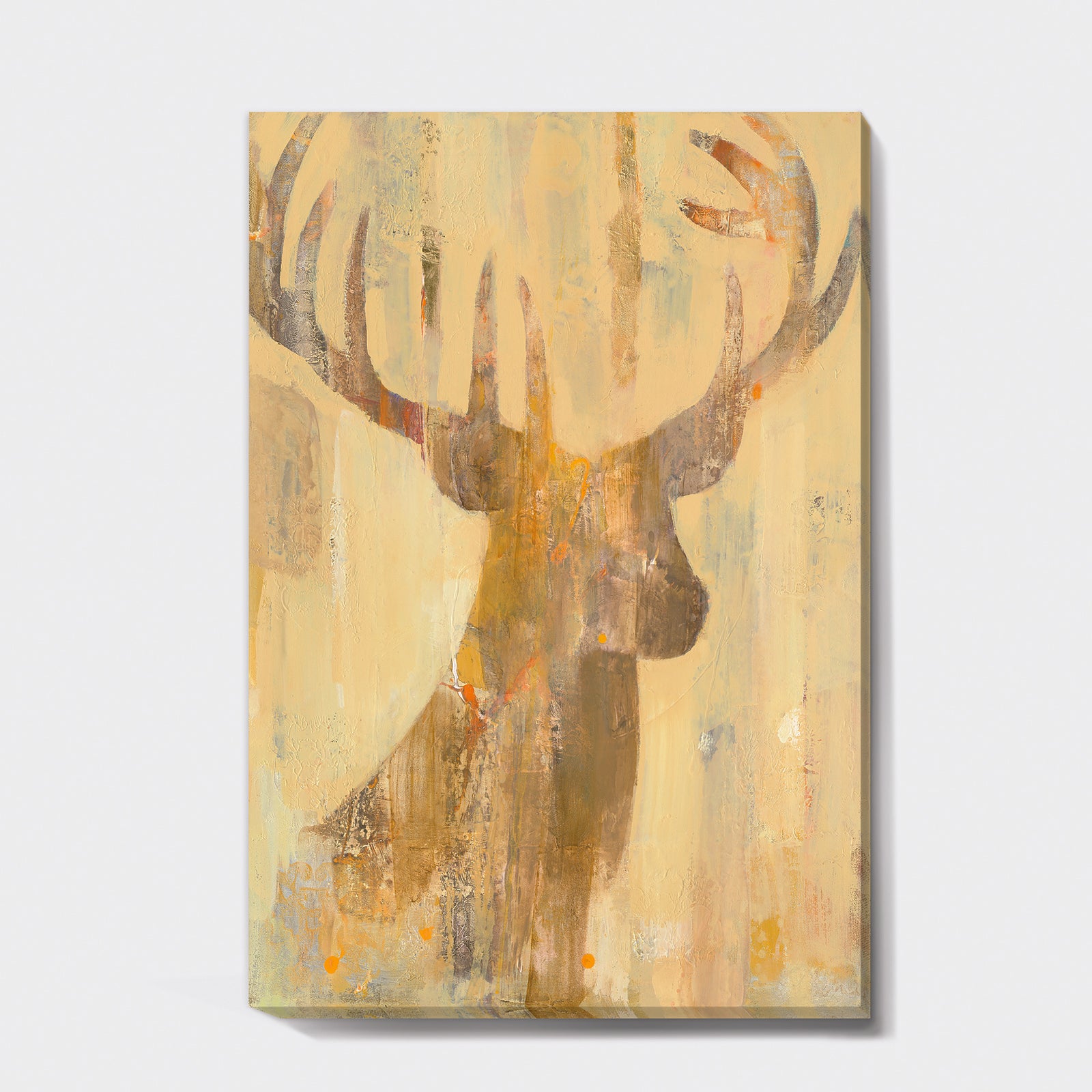 Golden Deer I - Modern Farmhouse Gallery-wrapped Canvas