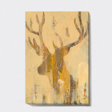 Golden Deer II - Modern Farmhouse Canvas Artwork