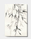 Simplist Bamboo Leaves V - Cabin & Lodge Gallery-wrapped Canvas