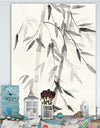 Simplist Bamboo Leaves V - Cabin & Lodge Gallery-wrapped Canvas