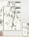 Simplist Bamboo Leaves V - Cabin & Lodge Gallery-wrapped Canvas