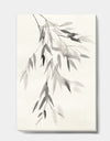 Simplist Bamboo Leaves IV - Cabin & Lodge Canvas Artwork