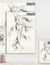 Simplist Bamboo Leaves IV - Cabin & Lodge Canvas Artwork