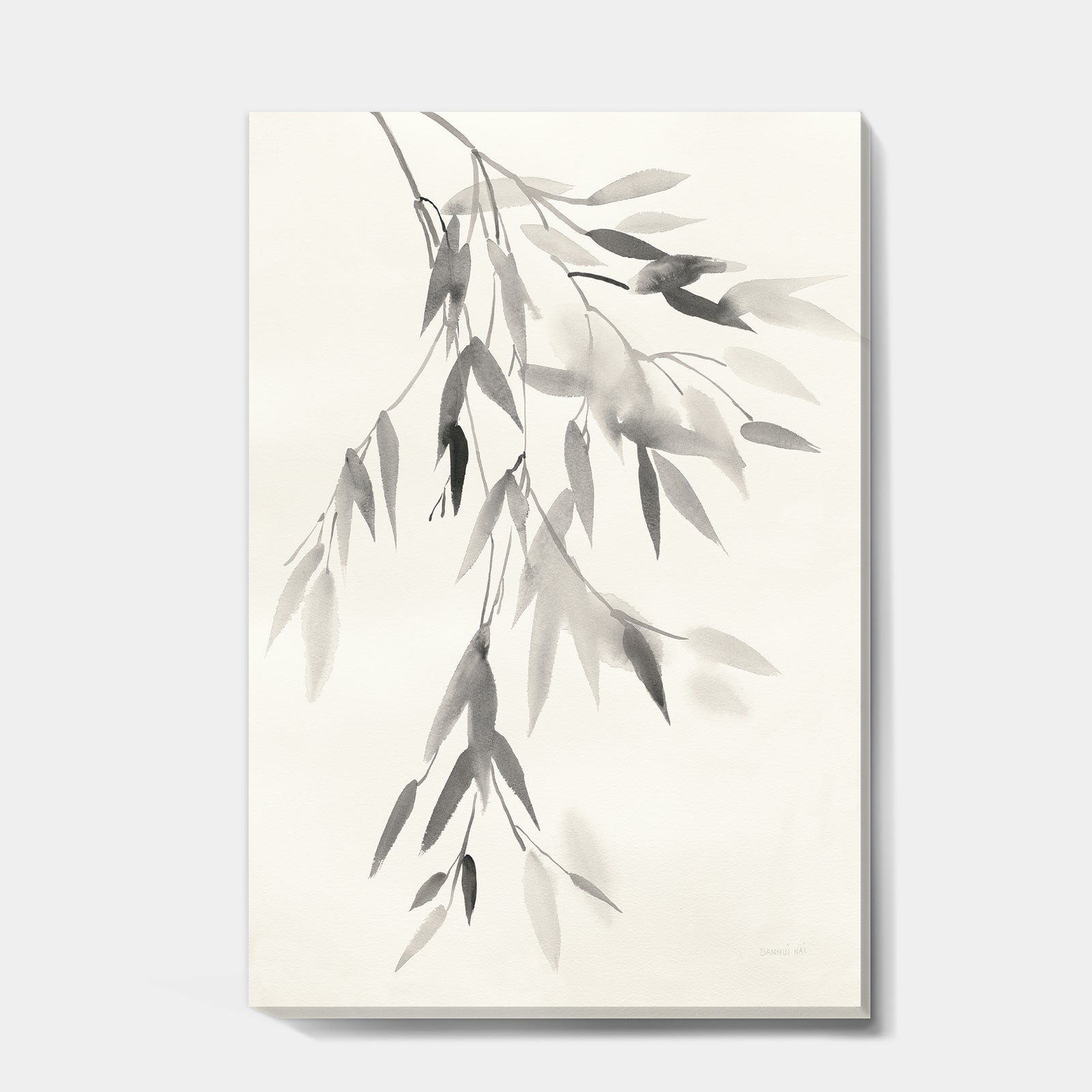 Simplist Bamboo Leaves IV - Cabin & Lodge Canvas Artwork