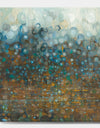 Blue and Bronze Dots - Modern & Contemporary Canvas Art