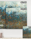 Blue and Bronze Dots - Modern & Contemporary Canvas Art