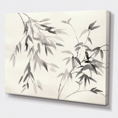 Bamboo Leaves II - Farmhouse Premium Canvas Wall Art