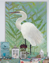 heron by the Shore II - Modern Farmhouse Canvas Artwork