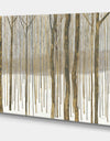 Forest in Winter Gold - Cabin Canvas Art