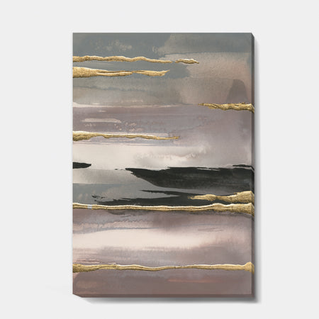 Glamorous Morning Fog II - Modern Glam Premium Canvas Wall Art