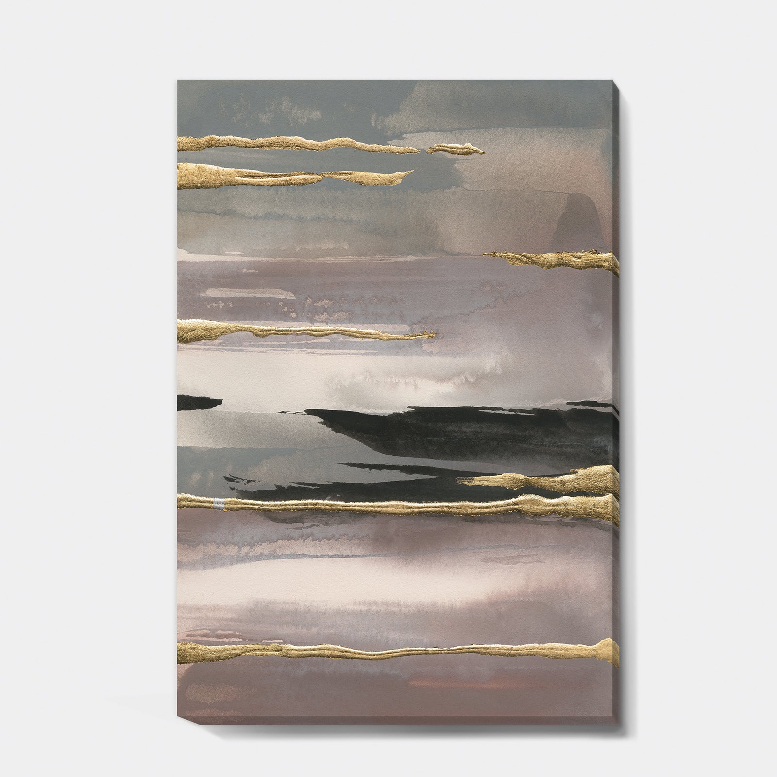 Glamorous Morning Fog II - Modern Glam Premium Canvas Wall Art