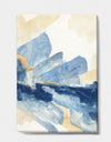 Metallic Gold Indigo I - Modern Glam Canvas Art