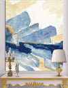 Metallic Gold Indigo I - Modern Glam Canvas Art