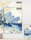 Metallic Gold Indigo I - Modern Glam Canvas Art
