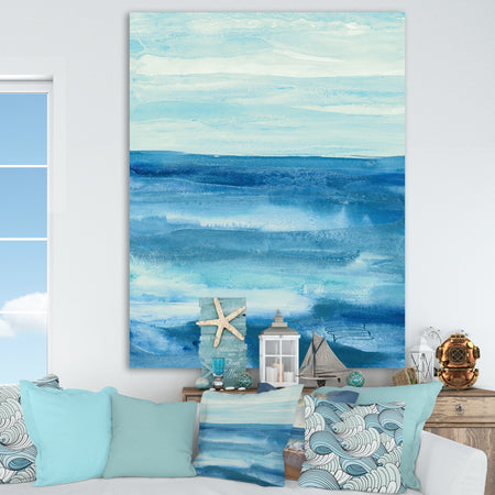 Lost in Blue Panel - Nautical & Coastal Gallery-wrapped Canvas