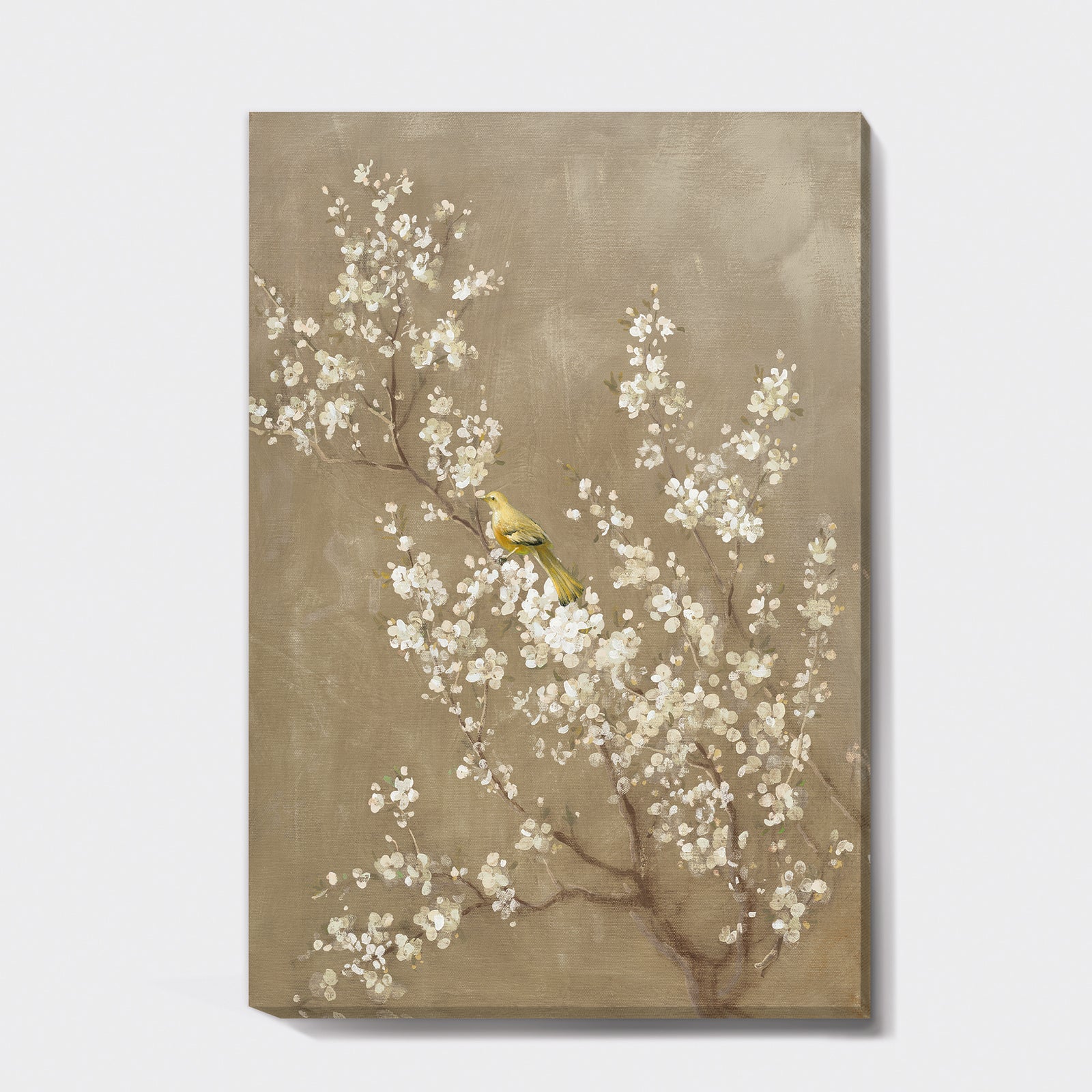 White Cherry Blossom III - Farmhouse Premium Canvas Wall Art