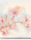 Pink Blossoms Branch - Floral Cottage Canvas Art