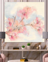 Pink Blossoms Branch - Floral Cottage Canvas Art