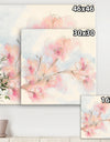 Pink Blossoms Branch - Floral Cottage Canvas Art