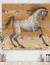 southwest Beige Horse - Modern Farmhouse Gallery-wrapped Canvas