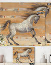 southwest Beige Horse - Modern Farmhouse Gallery-wrapped Canvas