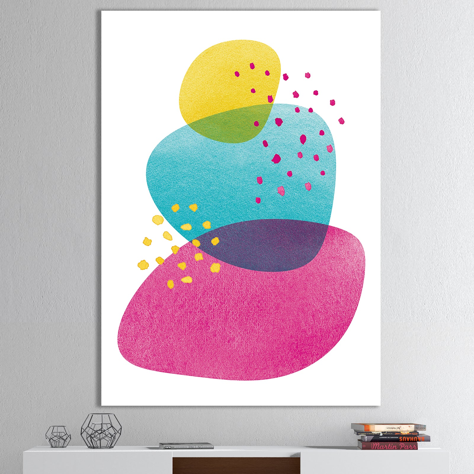 Minimal Spots Balance IV - Contemporary Canvas Art