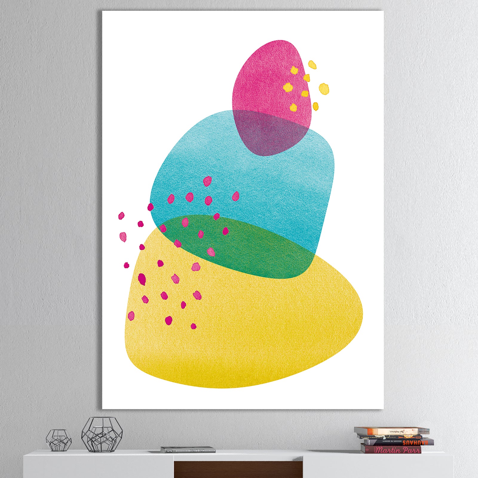 Minimal Spots Balance I - Contemporary Premium Canvas Wall Art