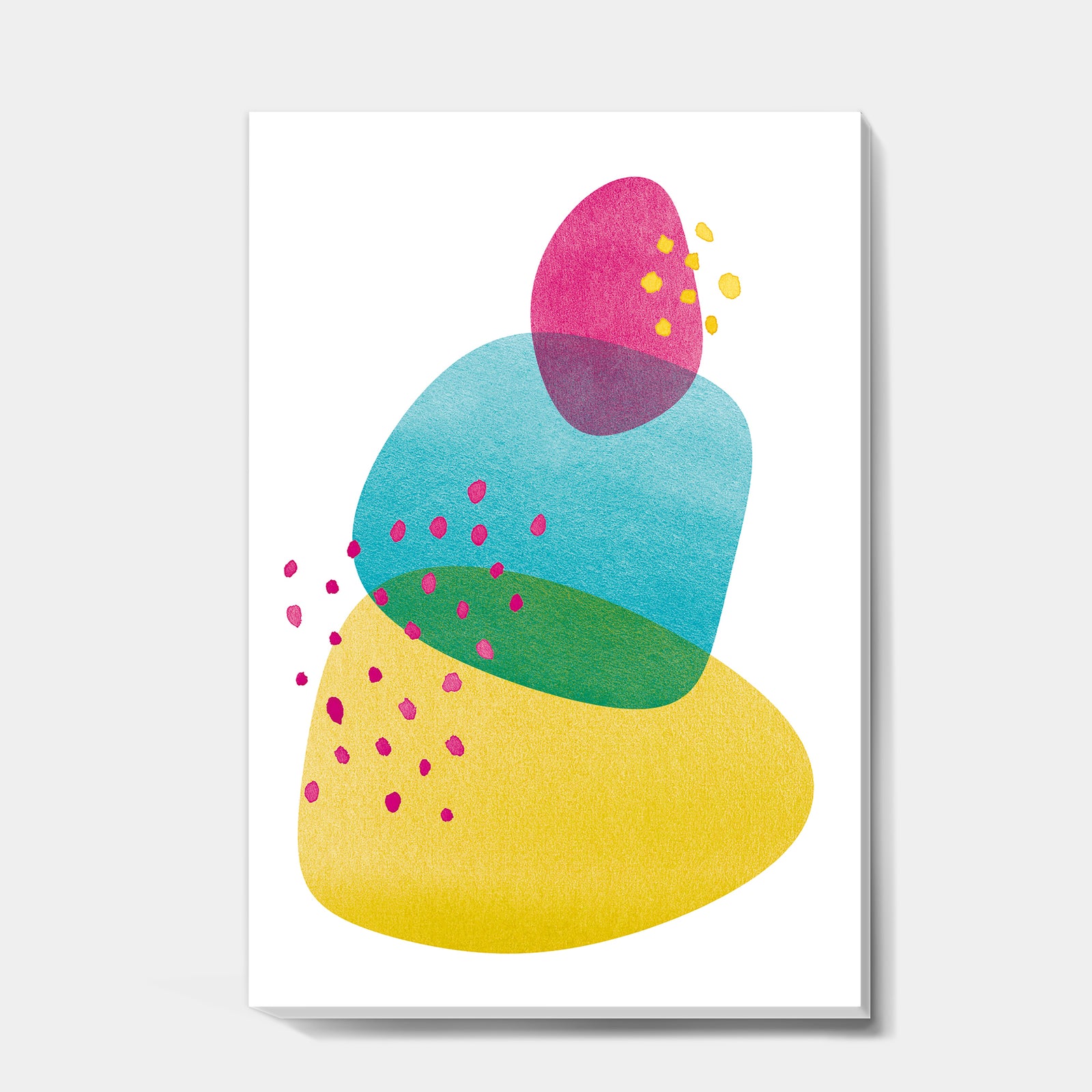 Minimal Spots Balance I - Contemporary Premium Canvas Wall Art
