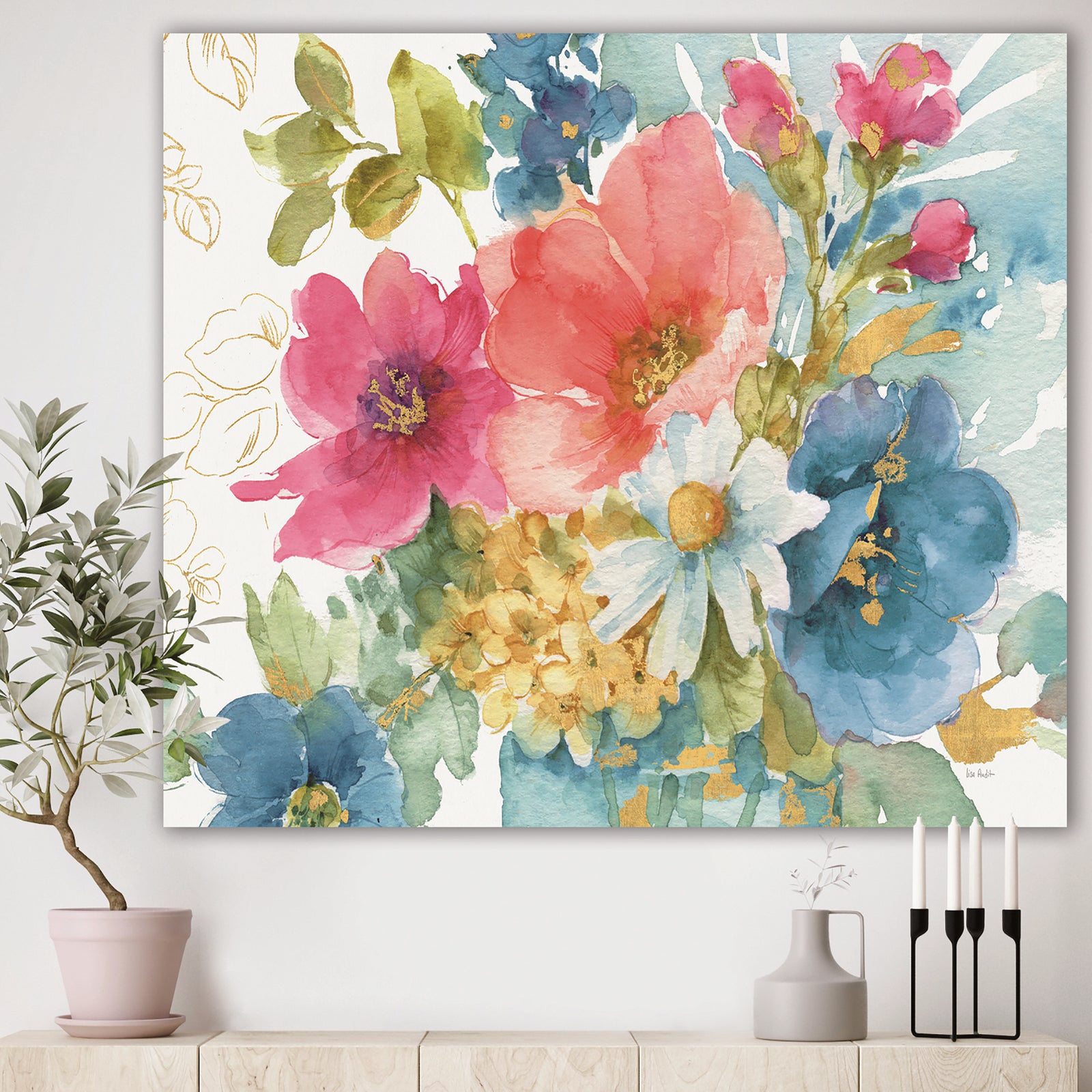 My French Garden - Farmhouse Gallery-wrapped Canvas