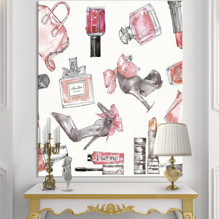 Glam Chic Accents Pattern I - Fashion Premium Canvas Wall Art