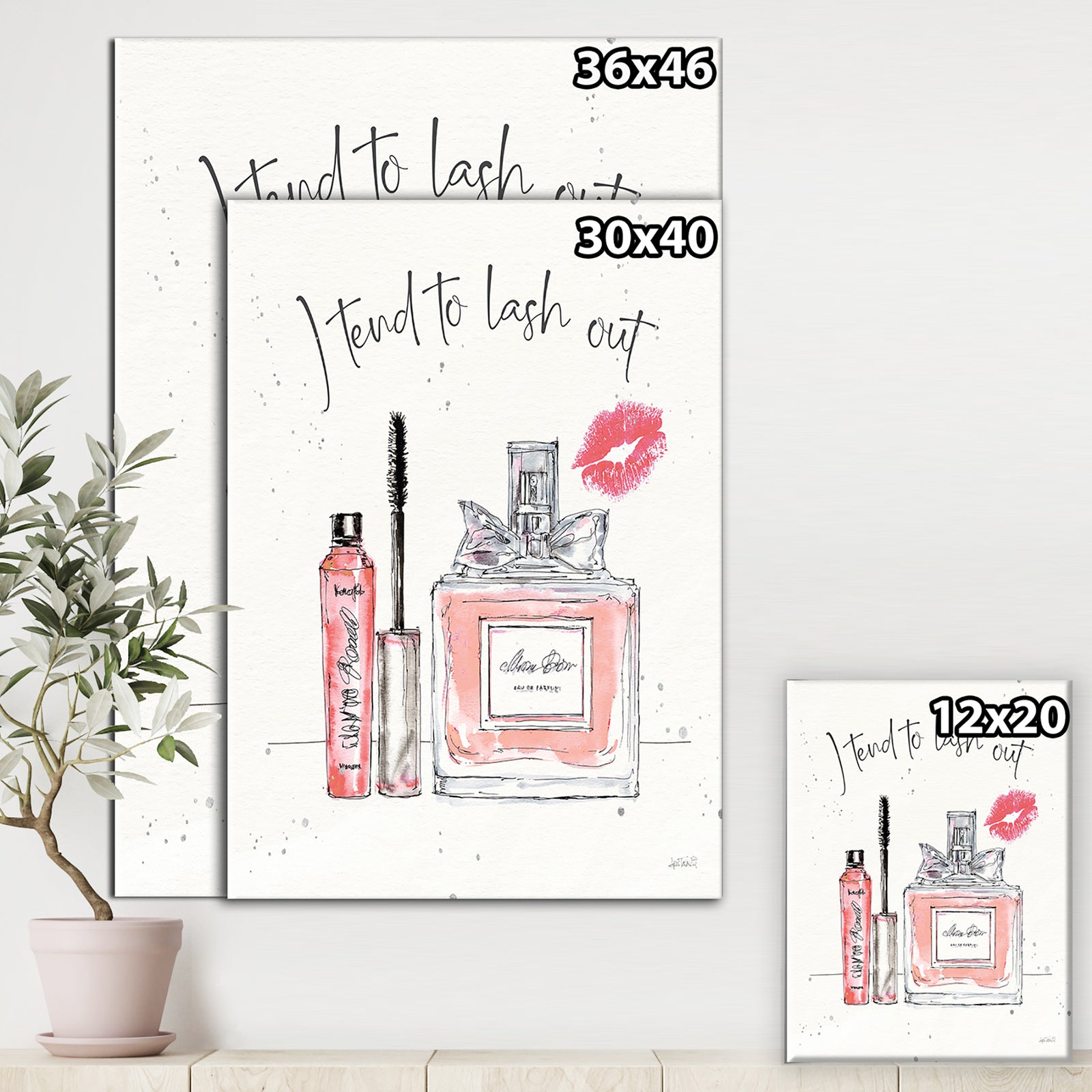 Glam Chic Accents V - Fashion Canvas Artwork