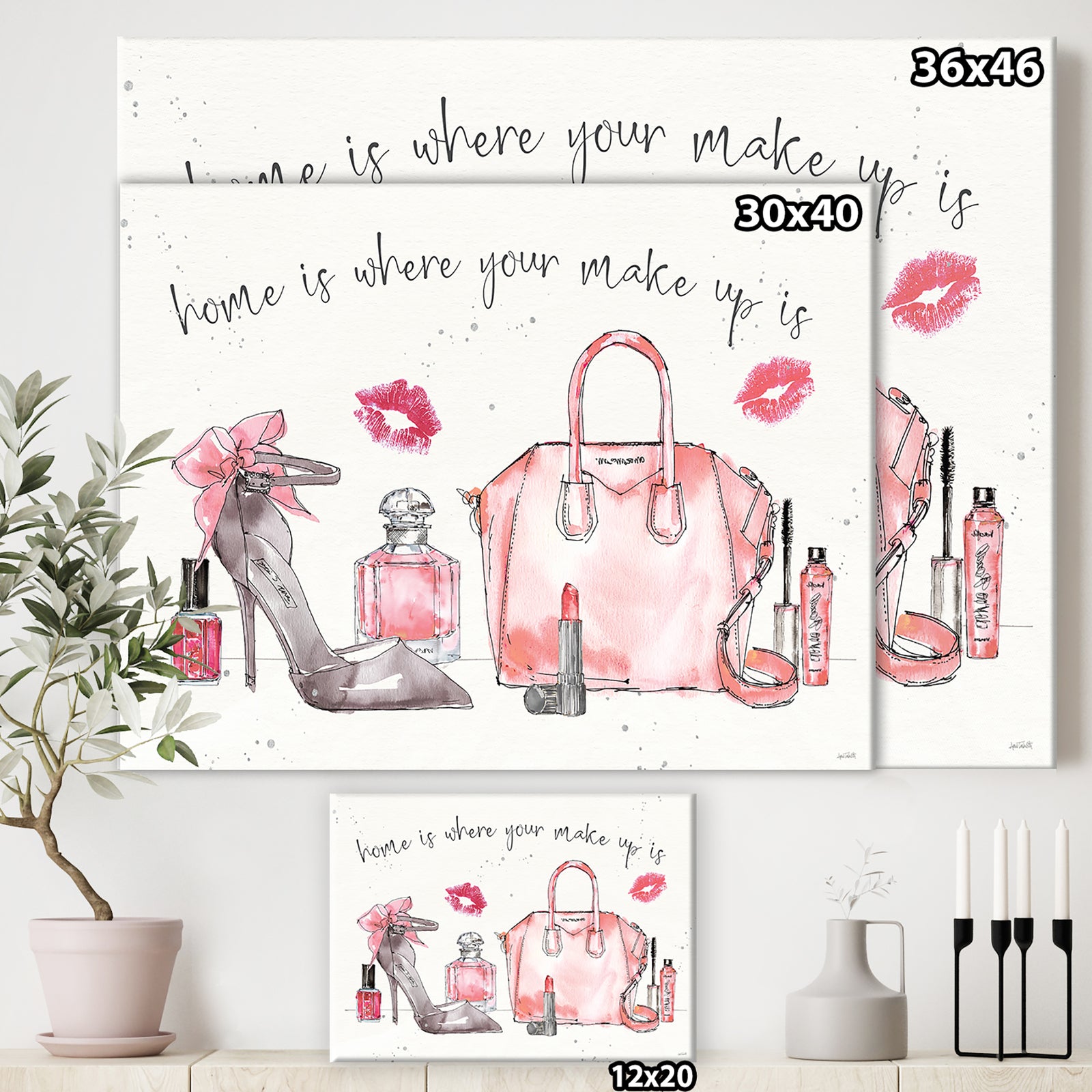 Chic Accents I - Fashion Gallery-wrapped Canvas