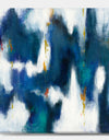 Blue Glam Texture II - Contemporary Canvas Art