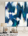 Blue Glam Texture II - Contemporary Canvas Art