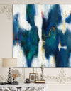 Blue Glam Texture I - Contemporary Premium Canvas Wall Art