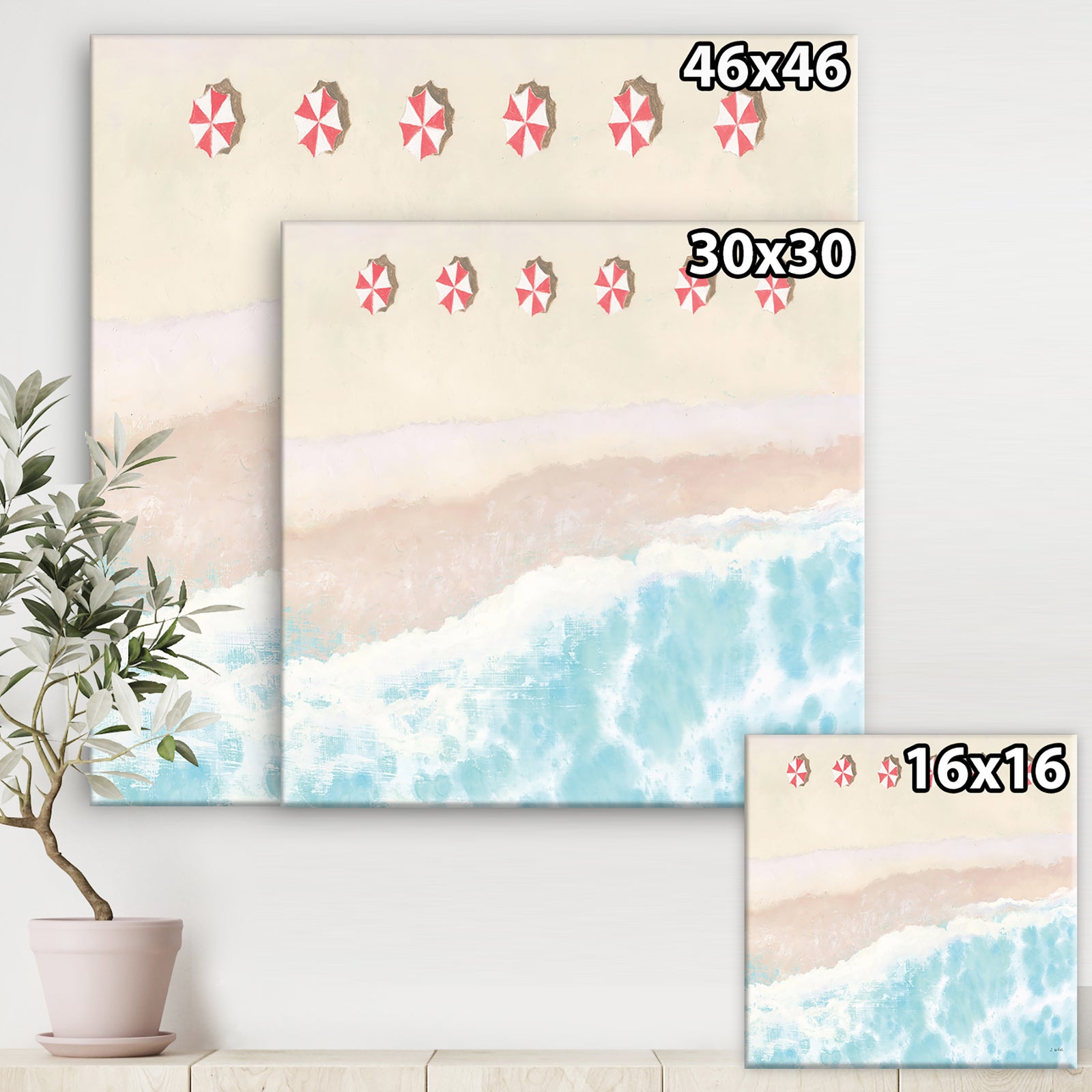 Sky Seaview I - Nautical & Coastal Gallery-wrapped Canvas