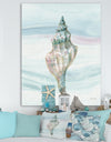 Ocean Metallic Conch - Lake House Canvas Artwork