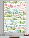 Mixed Green Geometric Pattern II - Transitional Canvas Artwork
