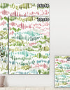 Mixed Green Geometric Pattern II - Transitional Canvas Artwork
