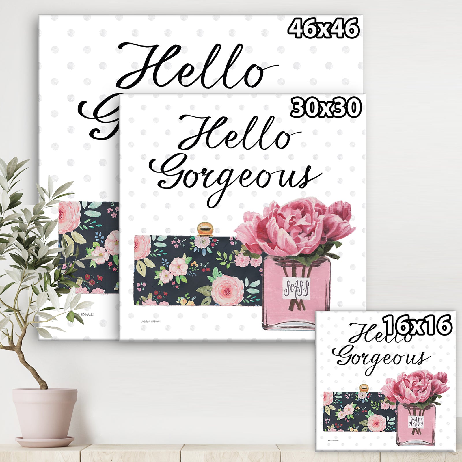 Simply Splendid IV - Posh & Luxe Premium Canvas Wall Art