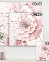Indigold Shabby Peonies Pink - Farmhouse Gallery-wrapped Canvas