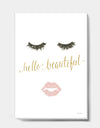 Silver Orchid 'fashion Glam Lips on Gold I - Posh & Luxe Canvas Artwork
