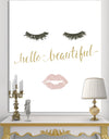 Silver Orchid 'fashion Glam Lips on Gold I - Posh & Luxe Canvas Artwork